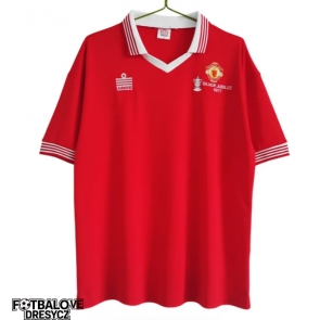 Manchester United 1977 Retro Domácí Dres Krátký Rukáv